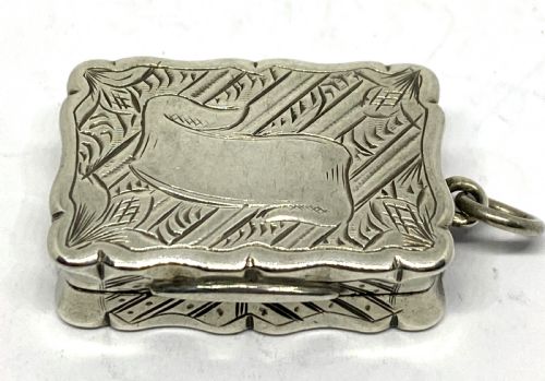 fine silver vinaigrette - CATEGORY: ANTIQUE SILVER - DATED 1860