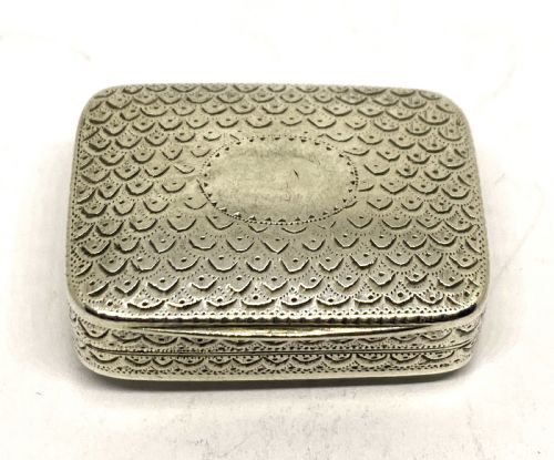 fine georgian silver vinaigrette - CATEGORY: ANTIQUE SILVER - DATED 1800