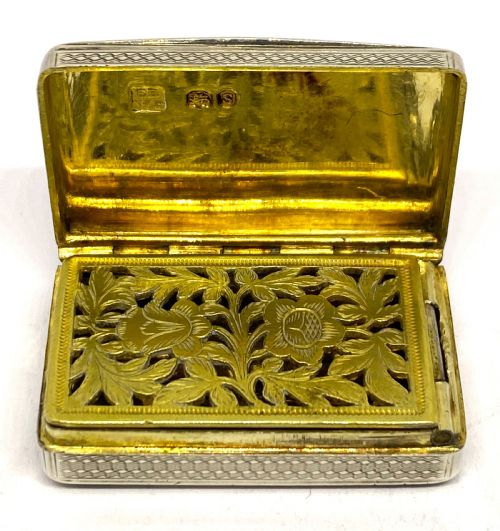 FINE GEORGIAN SILVER VINAIGRETTE - ADDITIONAL PHOTO 2