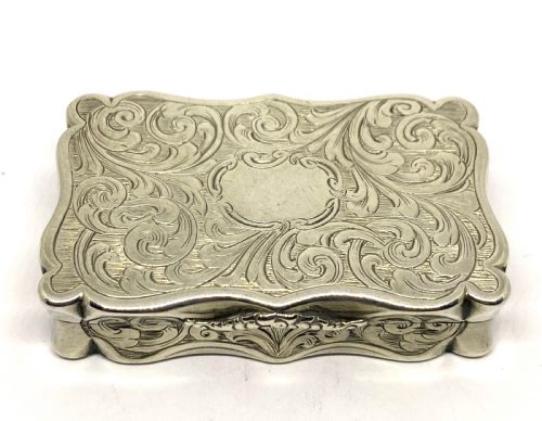 Antique Nathaniel Mills Silver Snuff Box