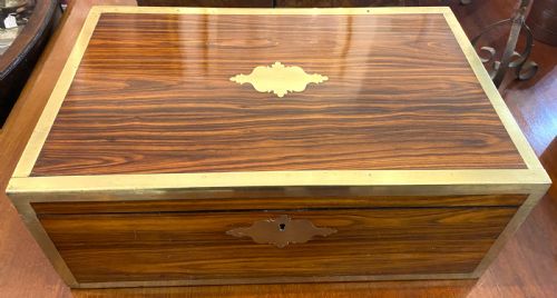fine regency period campaign writing slope - CATEGORY: ANTIQUE BOXES - DATED 1800