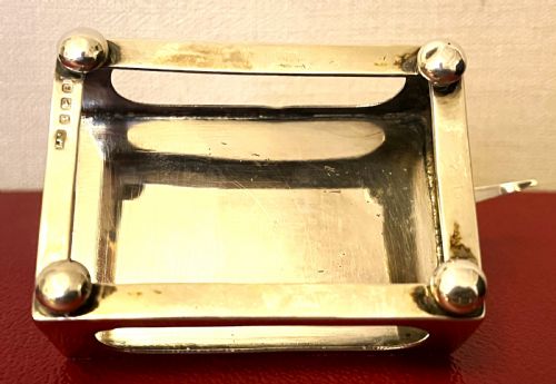 FINE LARGE SILVER PHEASANT MATCHBOX HOLDER - ADDITIONAL PHOTO 3