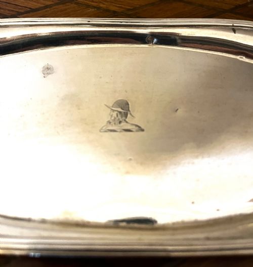RARE JOHN EMES GEORGIAN SILVER WICK TRAY - ADDITIONAL PHOTO 3