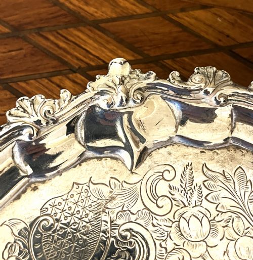 FINE ELIZABETH JONES GEORGIAN SILVER SALVER 1791 - ADDITIONAL PHOTO 3