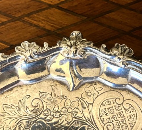 FINE ELIZABETH JONES GEORGIAN SILVER SALVER 1791 - ADDITIONAL PHOTO 7