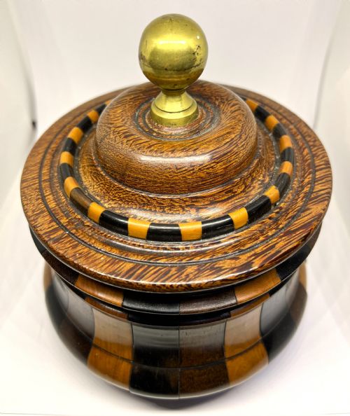 GEORGIAN FRUITWOOD TOBACCO JAR - ADDITIONAL PHOTO 1