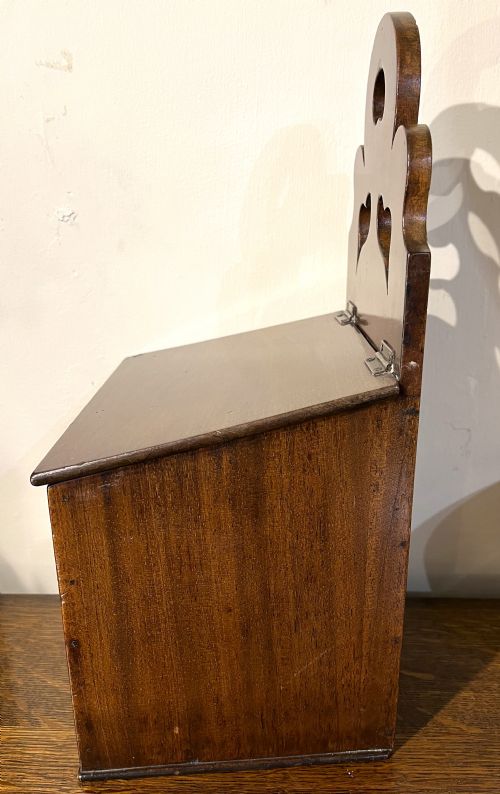 FINE GEORGIAN INLAID SALT BOX - ADDITIONAL PHOTO 2