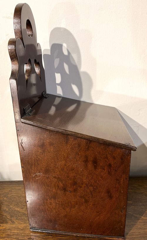 FINE GEORGIAN INLAID SALT BOX - ADDITIONAL PHOTO 4
