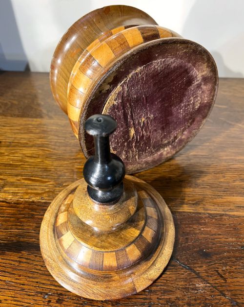FINE EARLY VICTORIAN DUTCH TURNED STAVED TREEN TOBACCO JAR - ADDITIONAL PHOTO 4