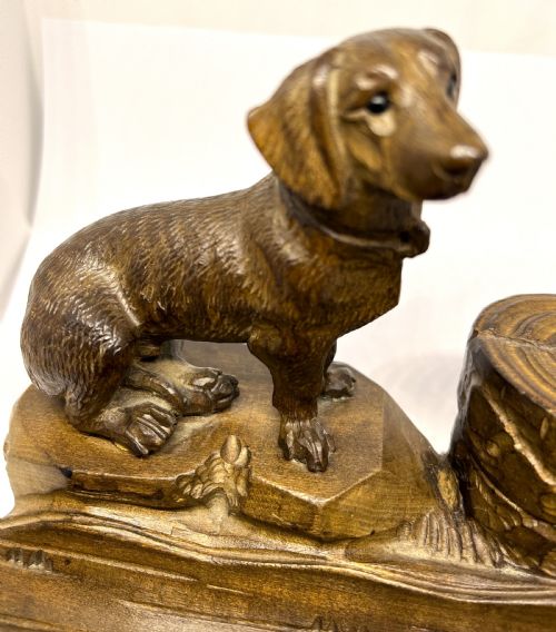 BLACK FOREST INKWELL AS A DACHSHUND - ADDITIONAL PHOTO 1