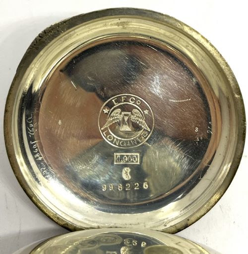 LONGINES SILVER FULL HUNTER POCKET WATCH - ADDITIONAL PHOTO 3