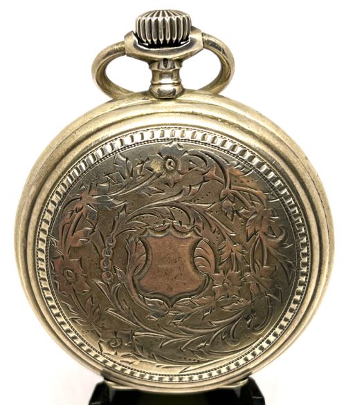 LONGINES SILVER FULL HUNTER POCKET WATCH - ADDITIONAL PHOTO 8