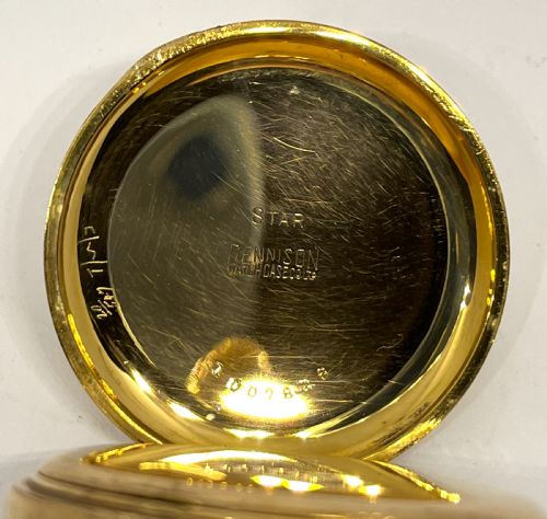 GOLD PLATED BELSON LEVER POCKET WATCH - ADDITIONAL PHOTO 1