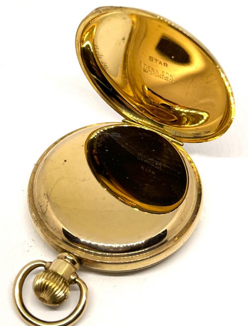 GOLD PLATED BELSON LEVER POCKET WATCH - ADDITIONAL PHOTO 2