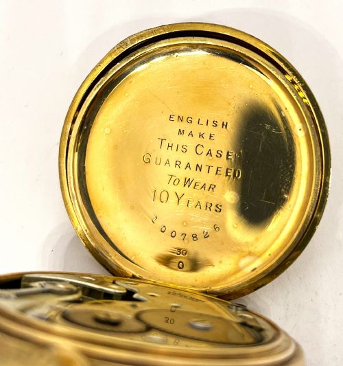 GOLD PLATED BELSON LEVER POCKET WATCH - ADDITIONAL PHOTO 3