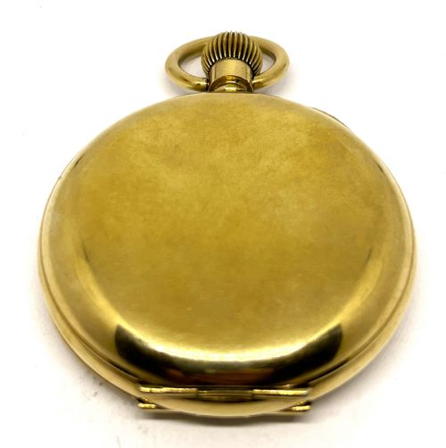 GOLD PLATED ARCADIA FULL HUNTER POCKET WATCH - ADDITIONAL PHOTO 7