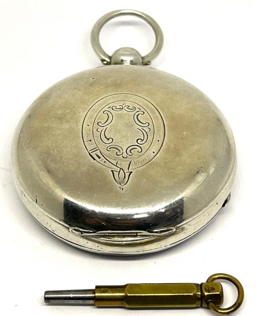 SILVER THOMAS RUSSELL LIVERPOOL POCKET WATCH - ADDITIONAL PHOTO 5