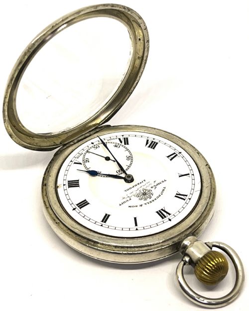 SILVER THOMAS RUSSELL LIVERPOOL POCKET WATCH - ADDITIONAL PHOTO 1