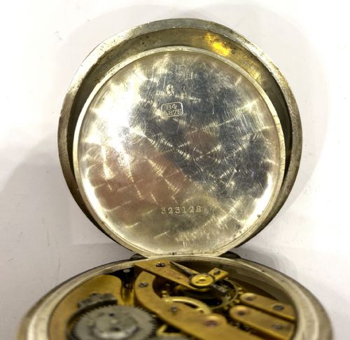 ANTIQUE SILVER TISSOT FULL HUNTER POCKET WATCH - ADDITIONAL PHOTO 2