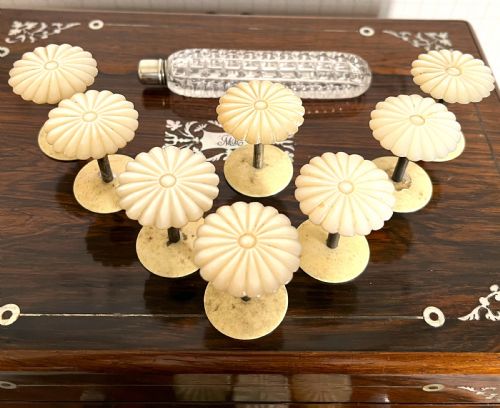 ROSEWOOD MOTHER OF PEARL SEWING BOX - ADDITIONAL PHOTO 7