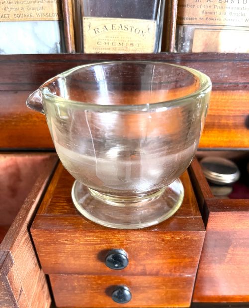 RARE MAHOGANY HOUSEHOLD APOTHECARY CABINET - ADDITIONAL PHOTO 5