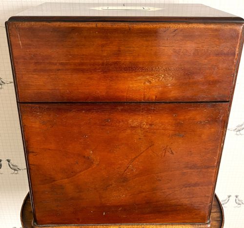 RARE MAHOGANY HOUSEHOLD APOTHECARY CABINET - ADDITIONAL PHOTO 17