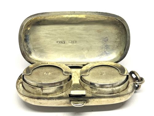 antique silver double sovereign case - CATEGORY: ANTIQUE SILVER - DATED 1890
