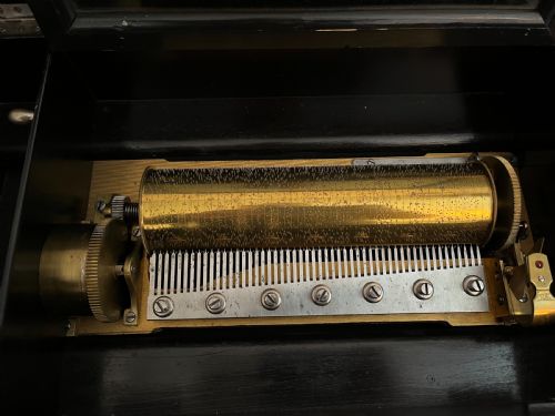 FINE SWISS AMI RIVENC CYLINDER MUSIC BOX - ADDITIONAL PHOTO 3