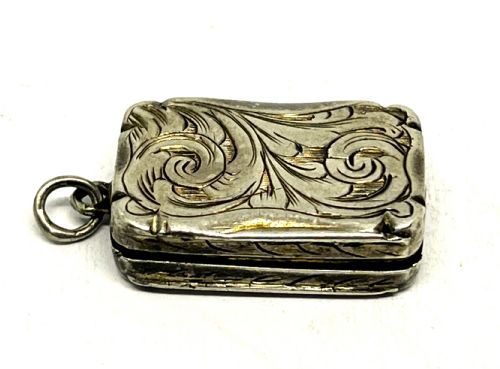 LADIES VICTORIAN SILVER VINAIGRETTE - ADDITIONAL PHOTO 1