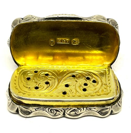 FINE VICTORIAN SILVER VINAIGRETTE - ADDITIONAL PHOTO 2