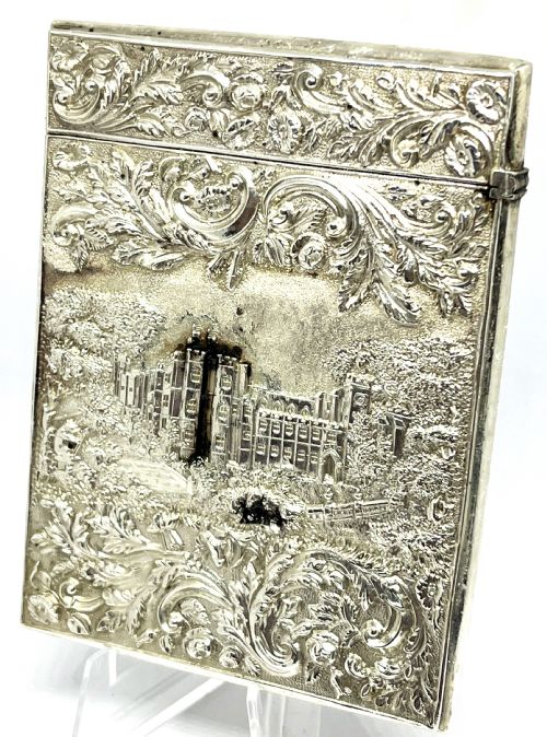 NATHANIEL MILLS SILVER CASTLETOP CARD CASE - ADDITIONAL PHOTO 3