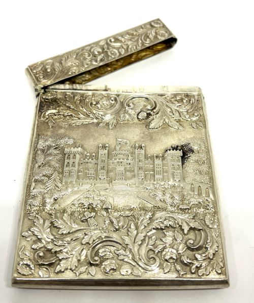 NATHANIEL MILLS SILVER CASTLETOP CARD CASE - ADDITIONAL PHOTO 1