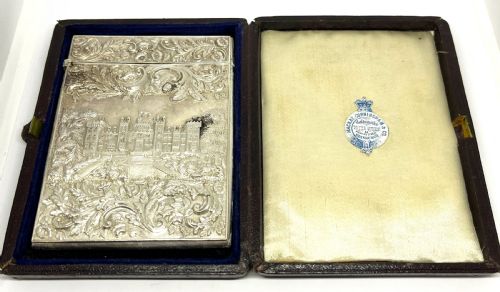 NATHANIEL MILLS SILVER CASTLETOP CARD CASE - ADDITIONAL PHOTO 6