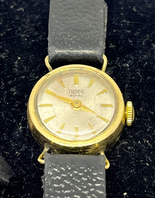 LADIES 9CT GOLD ROLEX TUDOR ROYAL WRIST WATCH - ADDITIONAL PHOTO 2