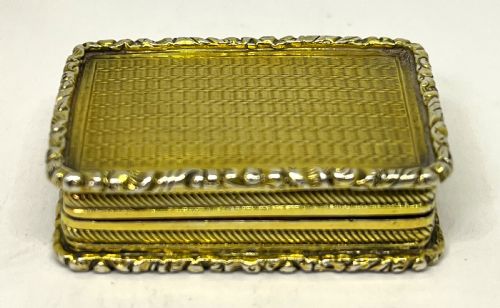 FINE GEORGIAN SILVER GILT VINAIGRETTE 1826 - ADDITIONAL PHOTO 4