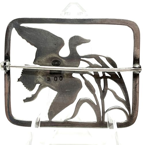 GEORG JENSEN SILVER BROOCH - ADDITIONAL PHOTO 1