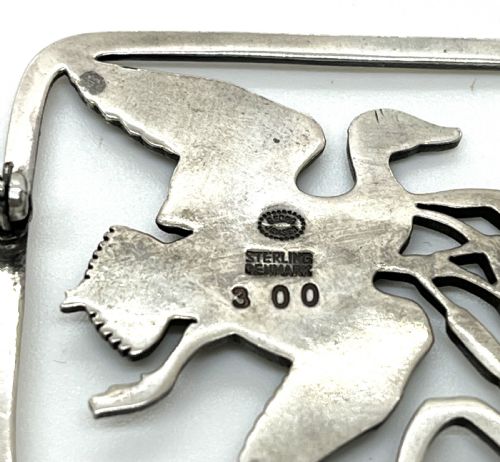 GEORG JENSEN SILVER BROOCH - ADDITIONAL PHOTO 2