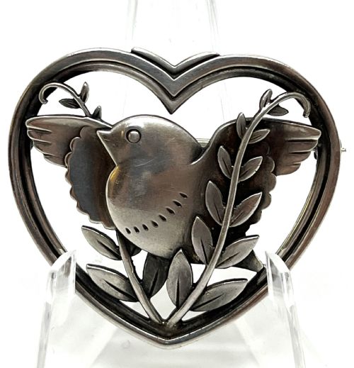 georg jensen silver brooch no239 - CATEGORY: ANTIQUE JEWELLERY - DATED 1930