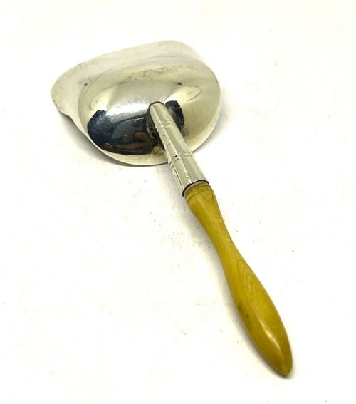GEORGIAN SILVER SHOVEL FORM CADDY SPOON 1810 - ADDITIONAL PHOTO 2
