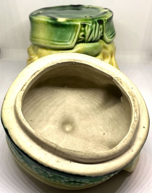 VICTORIAN MAJOLICA HUMIDOR - ADDITIONAL PHOTO 4
