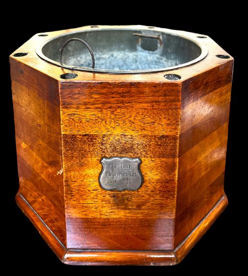 trench art wine cooler - CATEGORY: ANTIQUE MISCELLANEOUS - DATED 1920