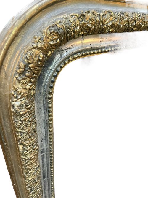 LARGE FRENCH 19THC OVERMANTEL MIRROR - ADDITIONAL PHOTO 1