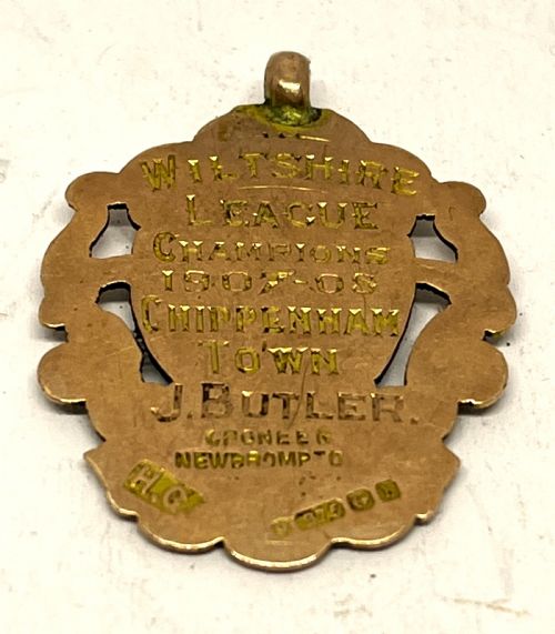 9CT GOLD FOOTBALL MEDAL 1907 - ADDITIONAL PHOTO 1