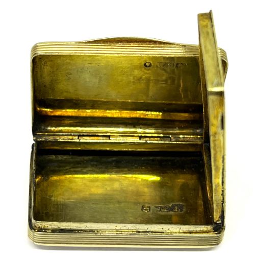 VICTORIAN SILVER GILT VINAIGRETTE - ADDITIONAL PHOTO 3