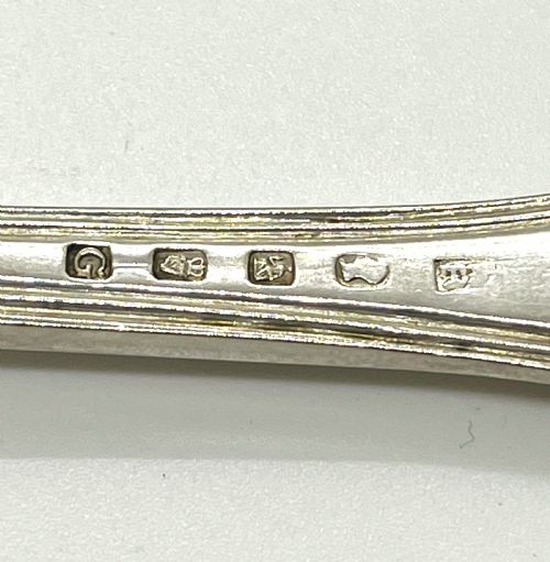 GOOD PAIR OF IRISH SILVER SAUCE LADLES 1827 - ADDITIONAL PHOTO 4