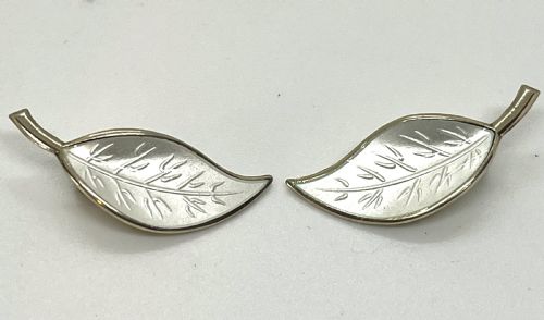 DAVID ANDERSEN SILVER ENAMEL CASED JEWELLERY SUITE - ADDITIONAL PHOTO 5