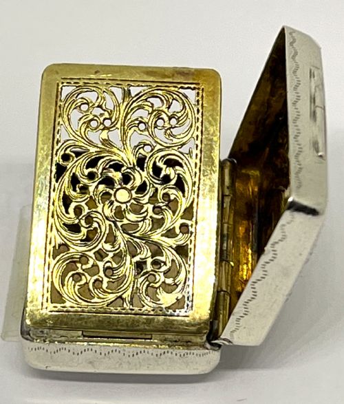 GEORGE III SILVER VINAIGRETTE - ADDITIONAL PHOTO 2