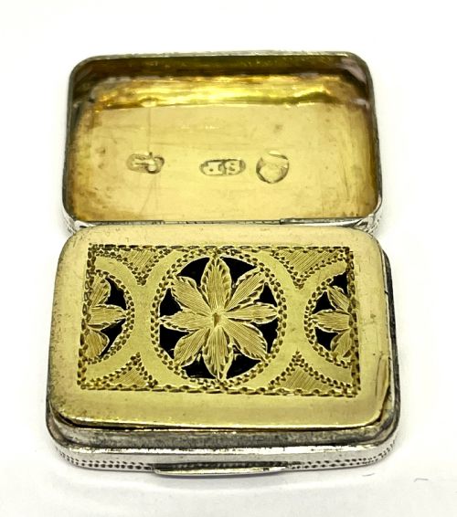 george iii silver vinaigrette - CATEGORY: ANTIQUE BOXES - DATED 1800