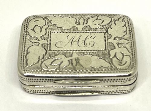 GEORGE III SILVER VINAIGRETTE - ADDITIONAL PHOTO 1