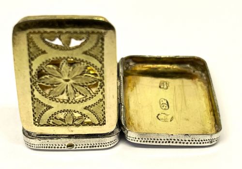 GEORGE III SILVER VINAIGRETTE - ADDITIONAL PHOTO 3